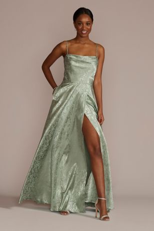 Crystal Orange Bridesmaid’s Dress main image 1